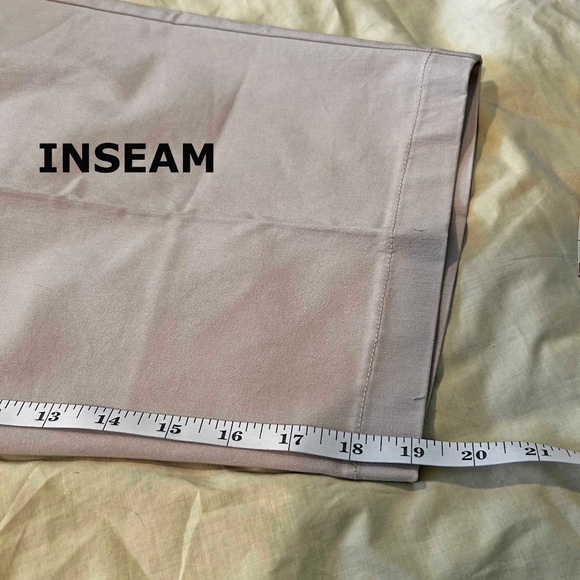 NEW PHOTOS! CAPRIS, SAVVY FIT TWILL, LINEN COLOUR, SIZE 26, RAYON/SPANDEX, FAKE - Picture 6 of 16